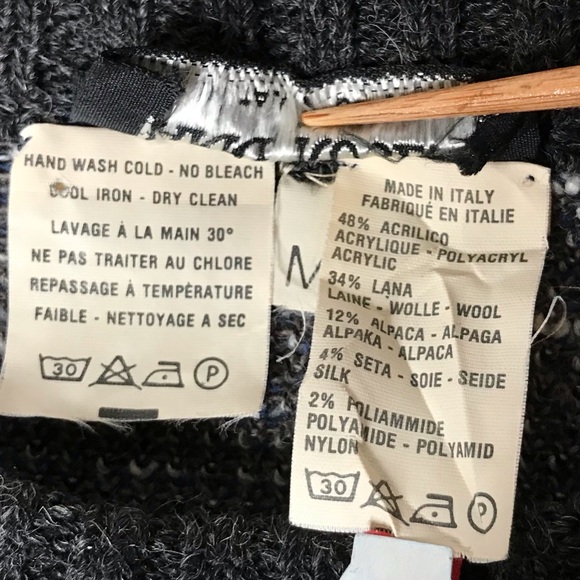 Harry Rosen Vintage Golf Sweater Wool Alpaca Blend Knit Crew Neck Men's Medium - Picture 11 of 11